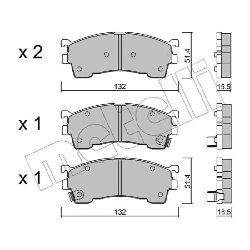 Колодки гальмівні (передні) Mazda 626 IV/V 91-02/MX-6 92-97/Ford USA Probe 93-98