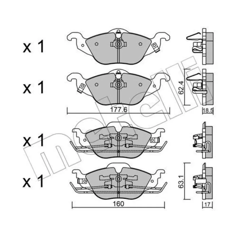 Колодки гальмівні (передні) Opel Astra G 98-09/Chevrolet Corsa 94-02