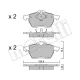 Колодки гальмівні передні METELLI 22-0279-0 для Ford Galaxy, Seat Alhambra, VW Sharan