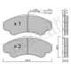 Колодки гальмівні (передні) Citroen Jumper/Fiat Ducato/Peugeot Boxer 99- R16 (+датчик)