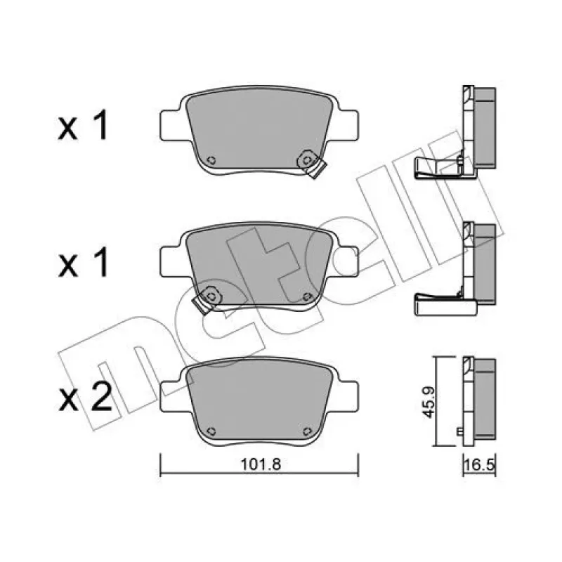Колодки гальмівні (задні) Toyota Avensis 03-08/Corolla Verso 04-09