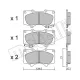 Колодки гальмівні передні METELLI 22-0454-0 для Mitsubishi Pajero IV, Toyota Hilux, Land Cruiser Prado, Lexus GX
