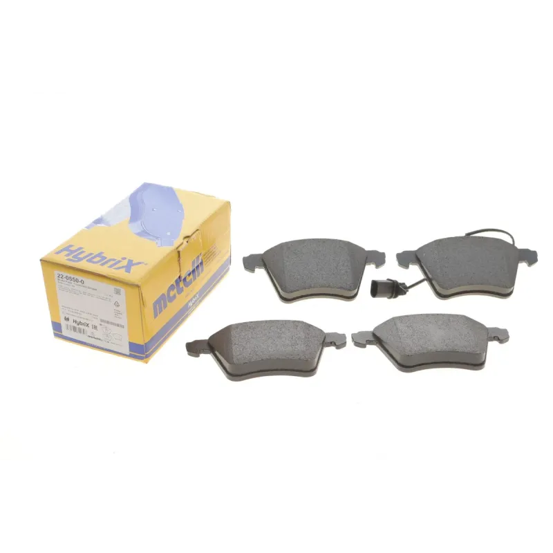 Колодки гальмівні передні METELLI 22-0550-0 для Ford Galaxy, Seat Alhambra, VW Sharan (156.3x78.9x19.0 мм) + датчики