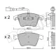 Колодки гальмівні передні METELLI 22-0552-2 для Volkswagen Touareg 2003-2010 (74.8x156.4x18.5 мм)