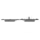 Колодки гальмівні передні METELLI 22-0552-3 для Volkswagen Multivan T5/T6 2003-2015+, 156.4x74.8x18.5 мм