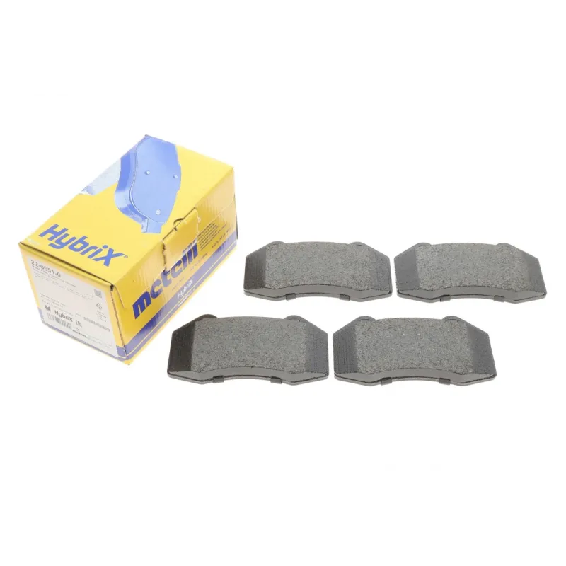 Колодки гальмівні передні METELLI 22-0651-0 для Renault Megane II, Clio III, Gran Tour III 2004-2014, 70.8x15x124.8 мм