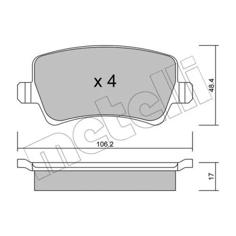 Колодки гальмівні (задні) Ford Galaxy/S-Max 06-15/Volvo S60/S80/V60/V70/XC60/XC70 08-/Land Rover 11