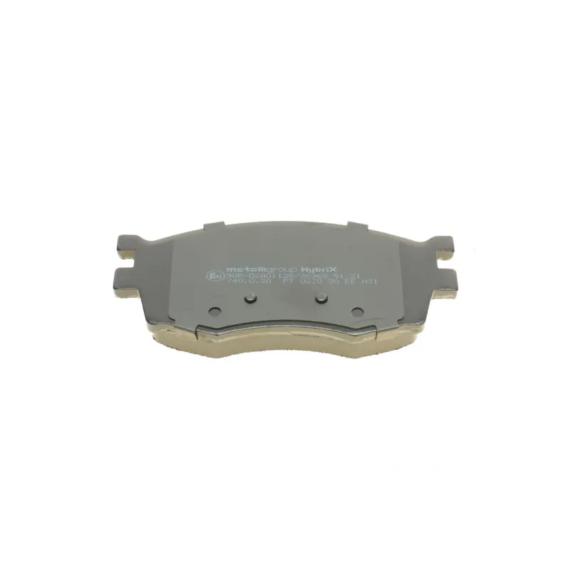 Колодки гальмівні передні METELLI 22-0724-0 для Kia Rio II, Hyundai i20, Accent 2005-2015, 129.6x56x17.5 мм