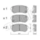 Колодки гальмівні (задні) Hyundai Accent/i30 05-12/Kia Cee'd/Rio/Sportage 04-