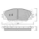 Колодки гальмівні передні METELLI 22-0747-0 для Toyota Corolla/Auris/Rav4 III, 139x55.9x17.5 мм