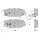 Колодки гальмівні задні METELLI 22-0764-0 для Subaru Forester/Impreza 08-/Legacy 03-14, 110.3x37.4x14.5 мм