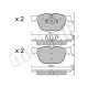 Колодки гальмівні (передні) BMW X4 (F26) 14-18/X5 (E70/F15/F85) 06-18/X6 (E71/E72/F16/F86) 08-19