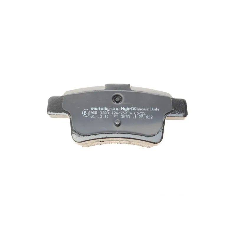 Колодки гальмівні задні METELLI 22-0801-0 для Citroen C4 Picasso/Grand Picasso, Peugeot 408, 16.5 мм
