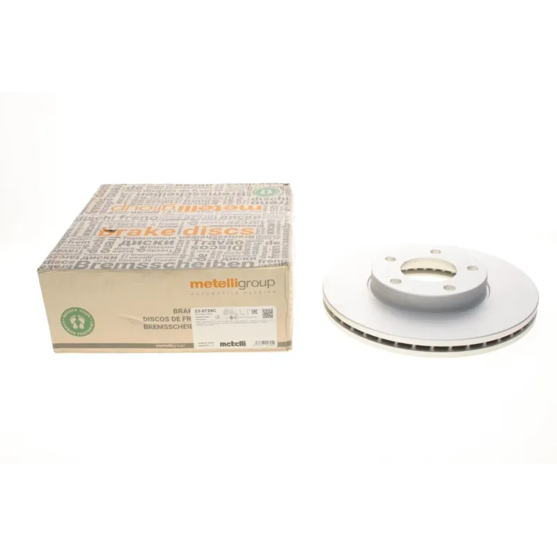 Диск гальмівний передній METELLI 23-0729C для Mazda 3 (BK/BL) 2003-2014, Mazda 5 (CR19/CW) 2005-2014, 278x25 мм
