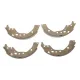 Колодки ручника METELLI 53-0517 для Subaru Trezia, Toyota Corolla/Yaris 228.6x37 мм