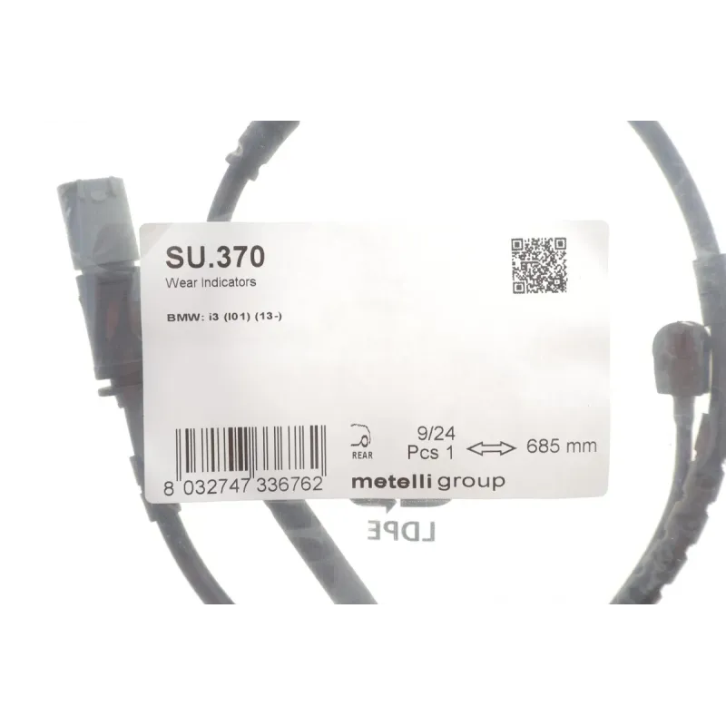 Датчик зносу гальмівних колодок задній METELLI SU.370 для BMW i3 (I01) 2013- 685мм