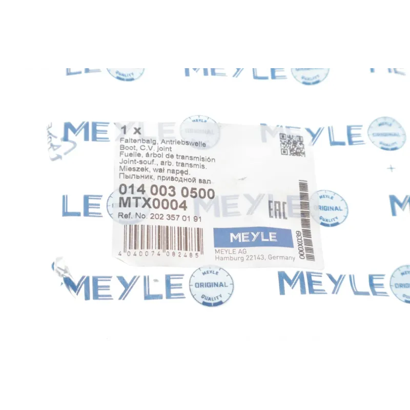 Пильник ШРКШ зовнішній MEYLE 014 003 0500 для Mercedes-Benz E-Class W210/W124 1993-2002, діаметри 24/60 мм