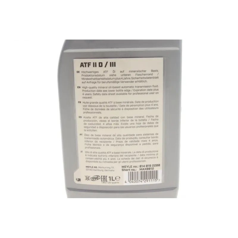 Олива ATF Dexron II D/III (1л)