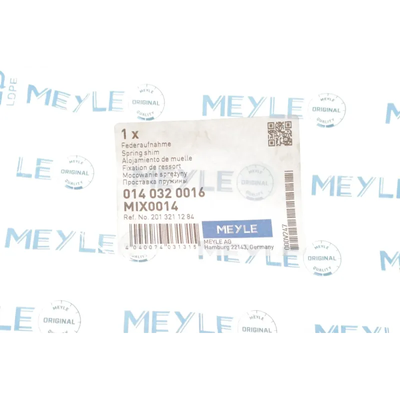 Проставка пружини передньої MEYLE 014 032 0016 для Mercedes-Benz 190 (W201) W124 E-Class