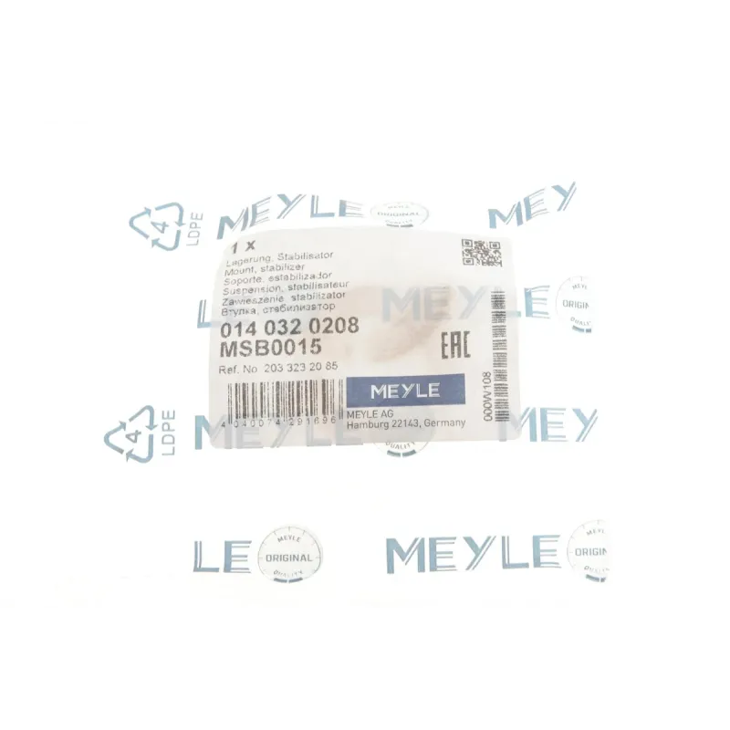 Втулка стабілізатора переднього MEYLE 014 032 0208 для Mercedes-Benz C-Class W203 2000-2009 (d=20мм)