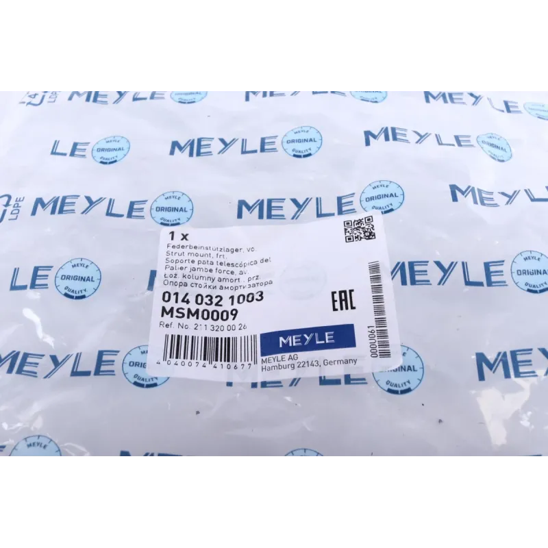 Подушка амортизатора переднього MEYLE 014 032 1003 для Mercedes-Benz E-Class W211/S211, CLS C219