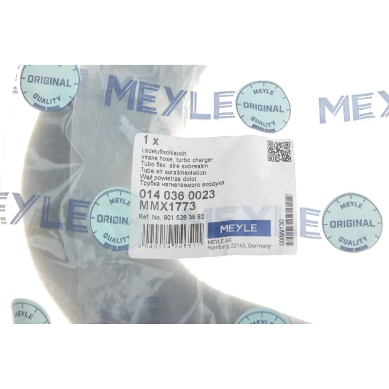 Патрубок інтеркулера MEYLE 014 036 0023 верхній лівий для Mercedes-Benz Sprinter 2.7CDI 2000-2006