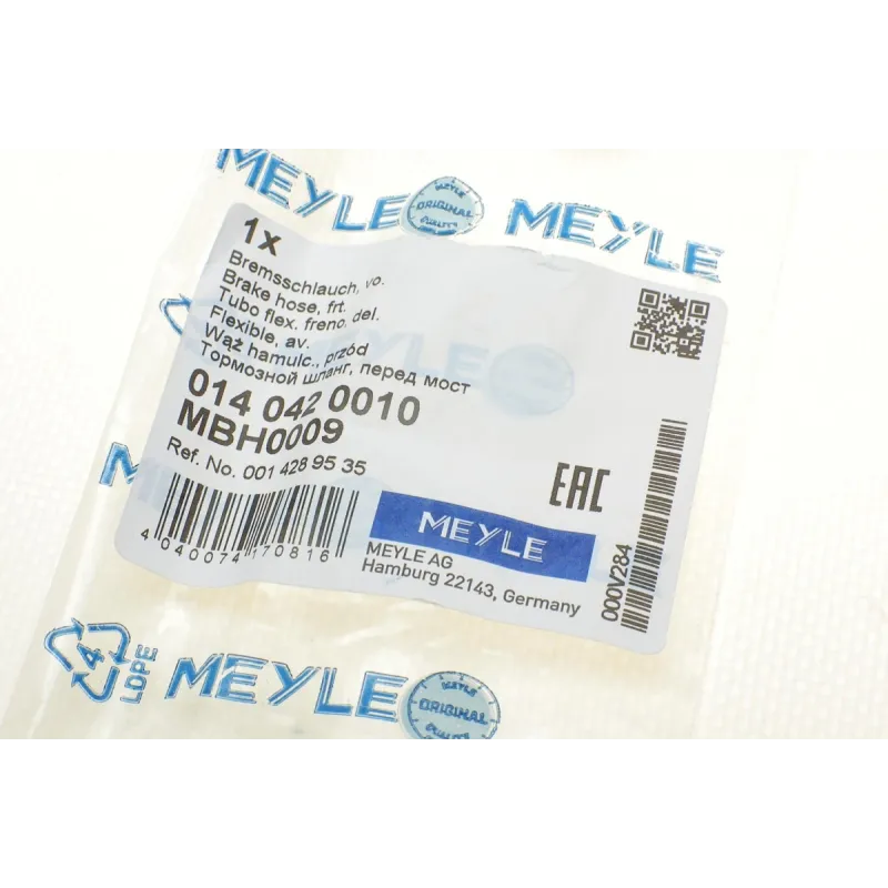 Шланг гальмівний передній MEYLE 014 042 0010 для Mercedes-Benz T1 (601, 602) 1977-1996, L=494мм