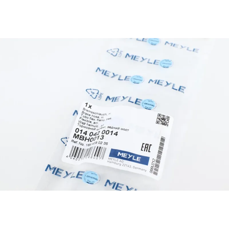 Шланг гальмівний задній MEYLE 014 042 0014 для Mercedes-Benz A-Class W168/Vaneo 414 (1.4-2.1) 1997-2005, 368 мм
