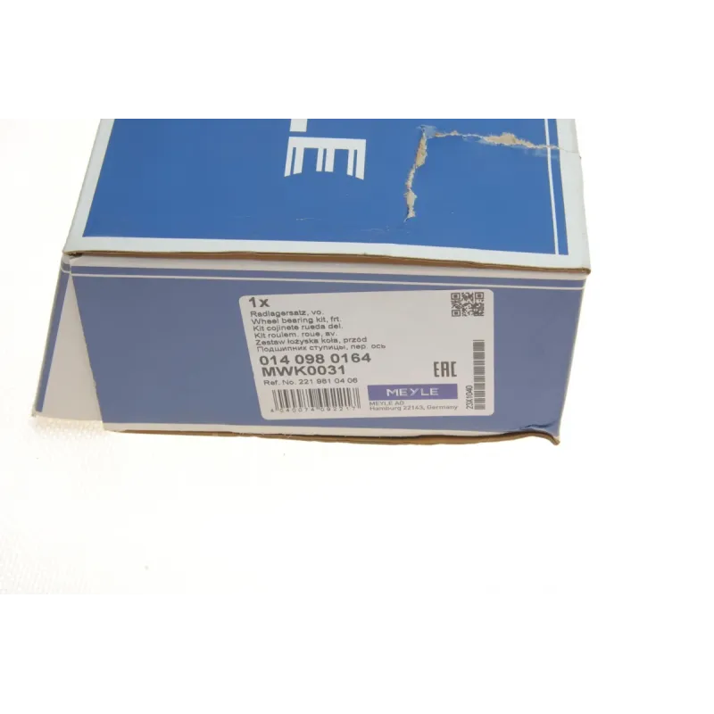 Підшипник маточини передній MEYLE 014 098 0164 для Mercedes-Benz C-Class W204, CLS C218, E-Class W212 2007-, 54x92x50 мм
