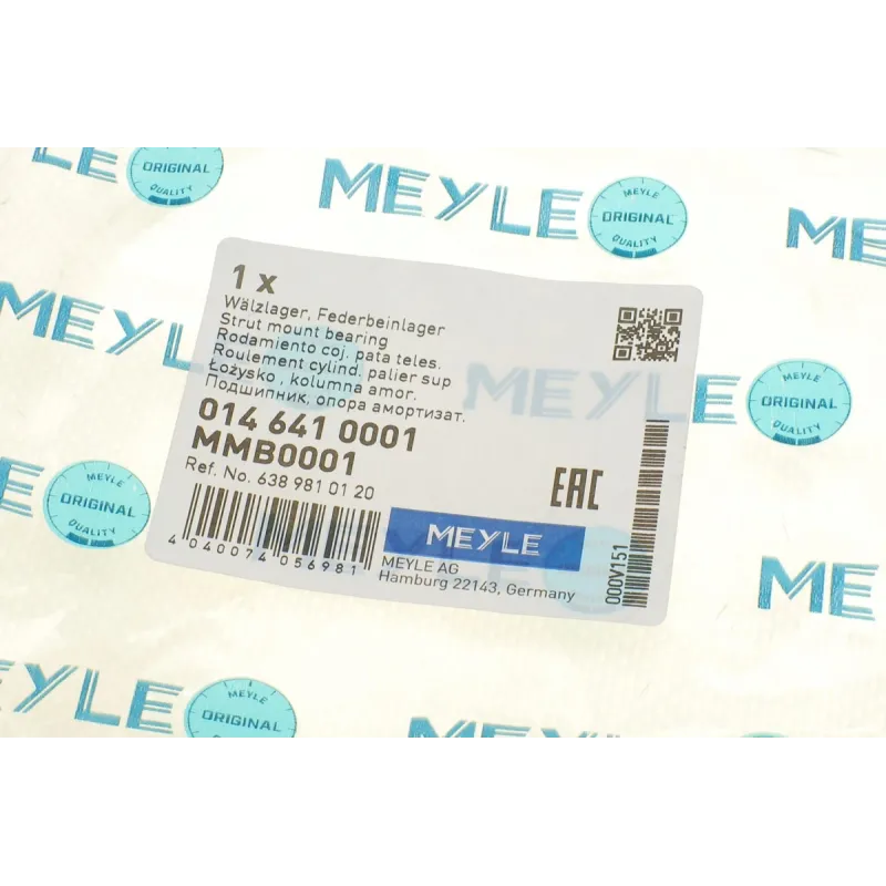 Підшипник опорний передньої осі MEYLE 014 641 0001 для Mercedes-Benz Vito W638 1996-2003