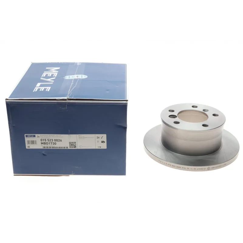 Диск гальмівний задній MEYLE 015 523 0026 для Mercedes-Benz Sprinter 901-903, VW LT 1996-2006 (271.2x16 мм)