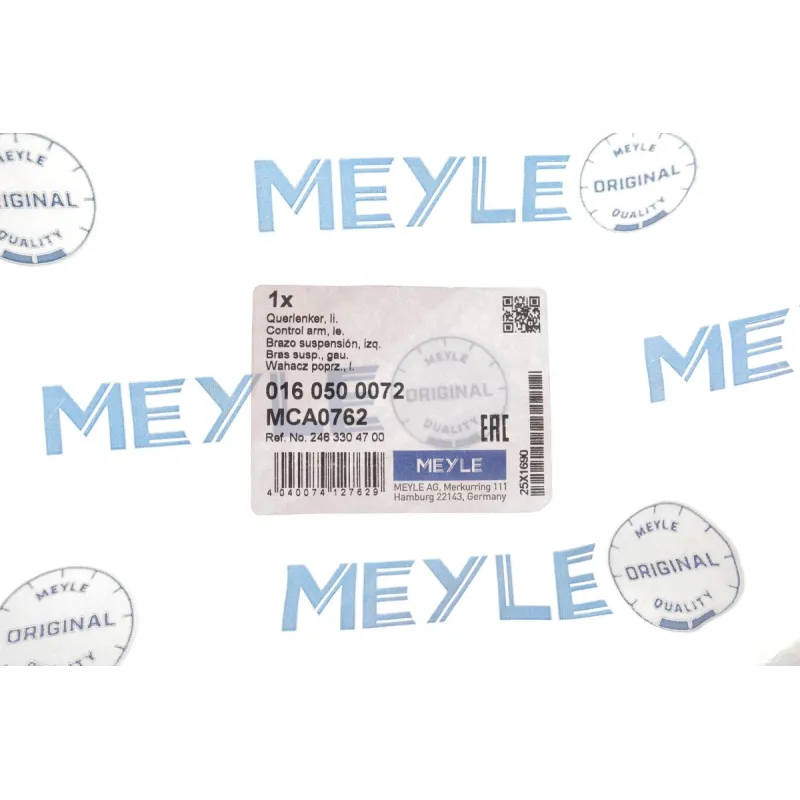Важіль підвіски лівий MEYLE 016 050 0072 для Mercedes-Benz A-Class W176, B-Class W246, CLA C117