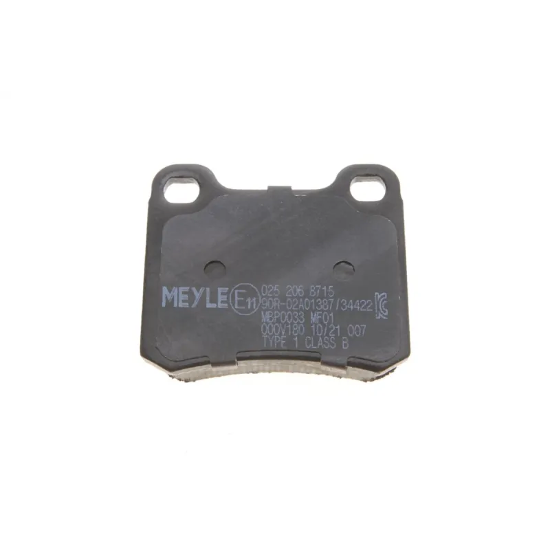 Колодки гальмівні задні MEYLE 025 206 8715 для Mercedes-Benz E-Class (W124, W201), C-Class (W202), 15.5 мм