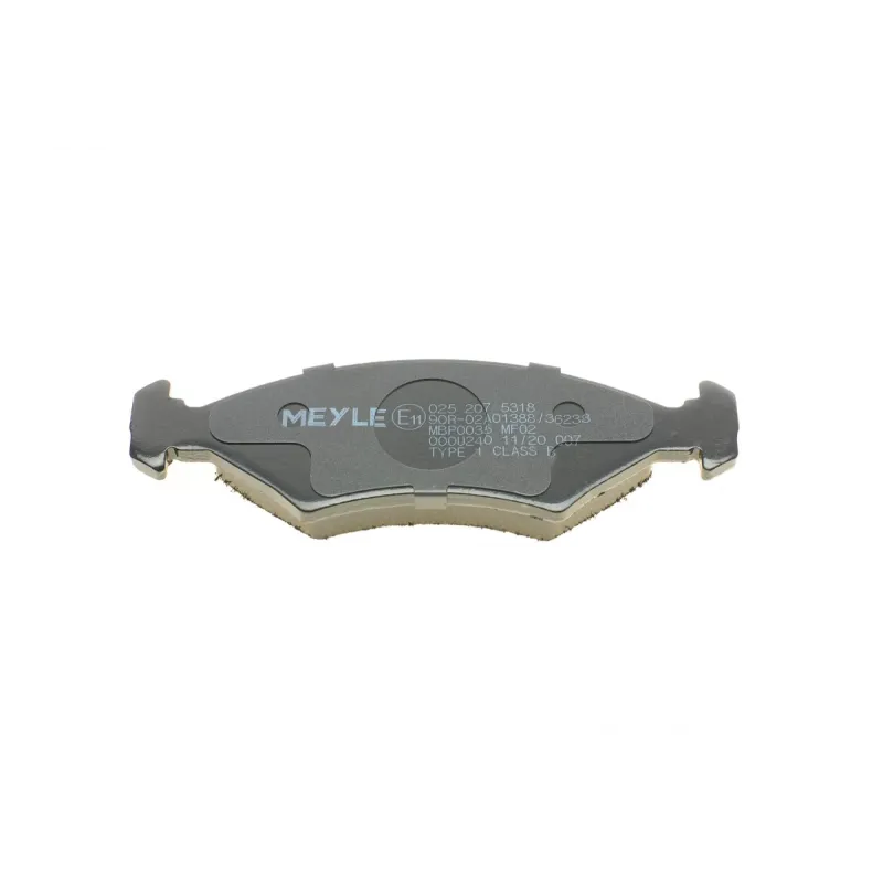 Колодки гальмівні передні MEYLE 025 207 5318 для Ford Escort, Fiesta, Sierra 1980-2002, з протискрипною пластиною