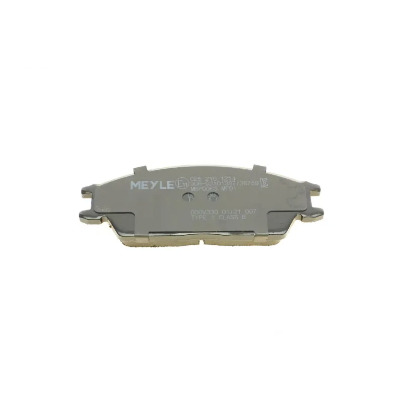Колодки гальмівні передні MEYLE 025 210 1214 для Hyundai Accent II LC 1999-2005, Getz 2002-2011, 127.3x49x15 мм