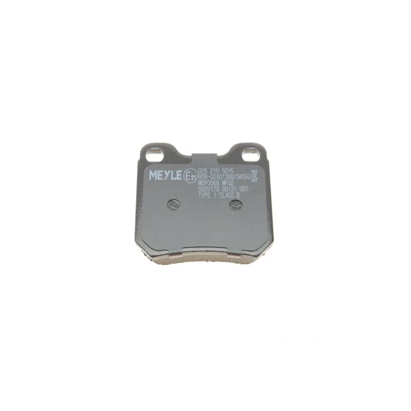 Колодки гальмівні задні MEYLE 025 210 5015 для Opel Omega A/B, з протискрипною пластиною, 61.5x61.5x15.7 мм
