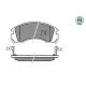 Колодки гальмівні передні MEYLE 025 213 6315/PD для Mitsubishi Outlander, Lancer, Pajero 1990-, Akebono, 15.7мм