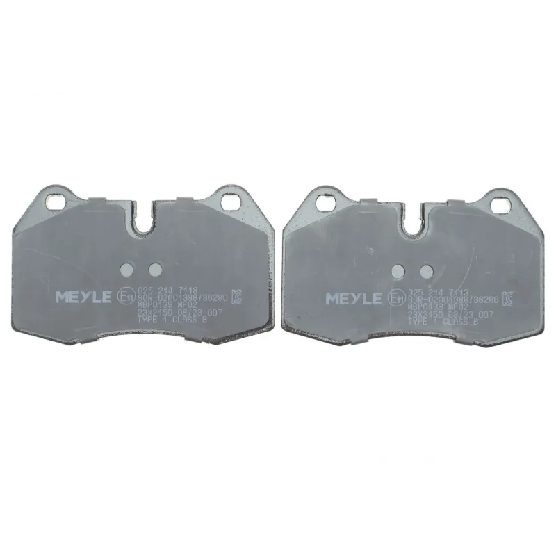 Колодки гальмівні передні MEYLE 025 214 7118 для BMW 7 (E38) 1994-2001, 73.6x17.7x120.3 мм