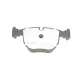Колодки гальмівні передні MEYLE 025 214 8619/PD для BMW 5 (E39) 7 (E38) 1994-2008, 156.3x73.3x18.9 мм