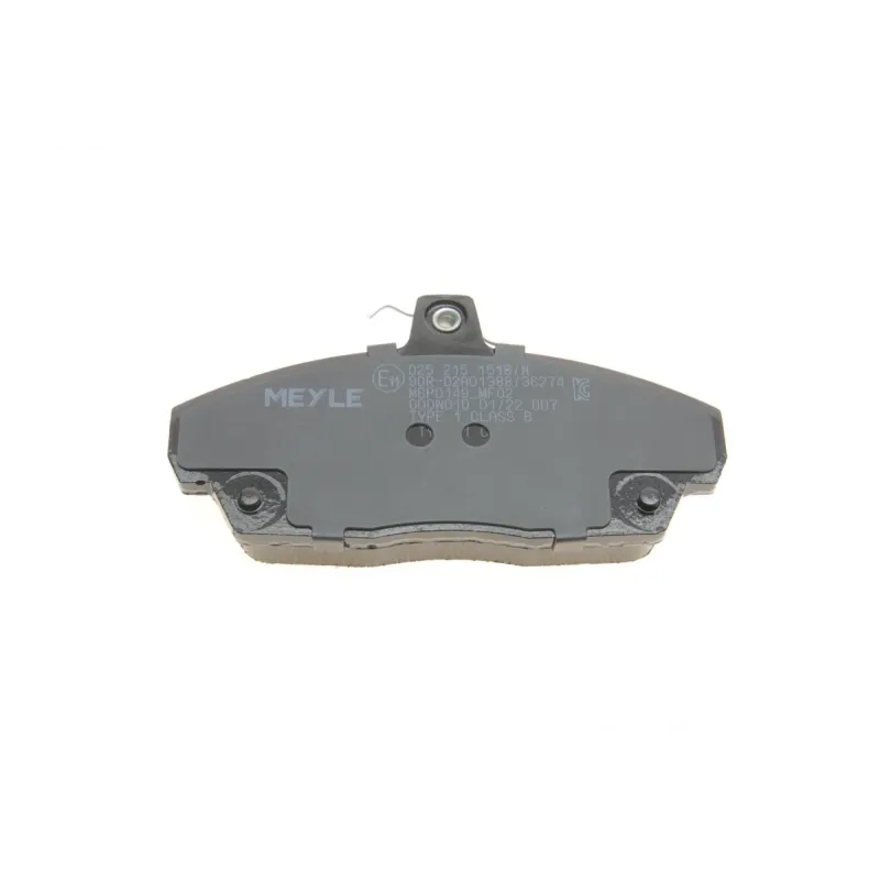 Колодки гальмівні передні MEYLE 025 215 1518/W для Honda Civic VI/VII 1994-2005, 129.1x68.6x18 мм