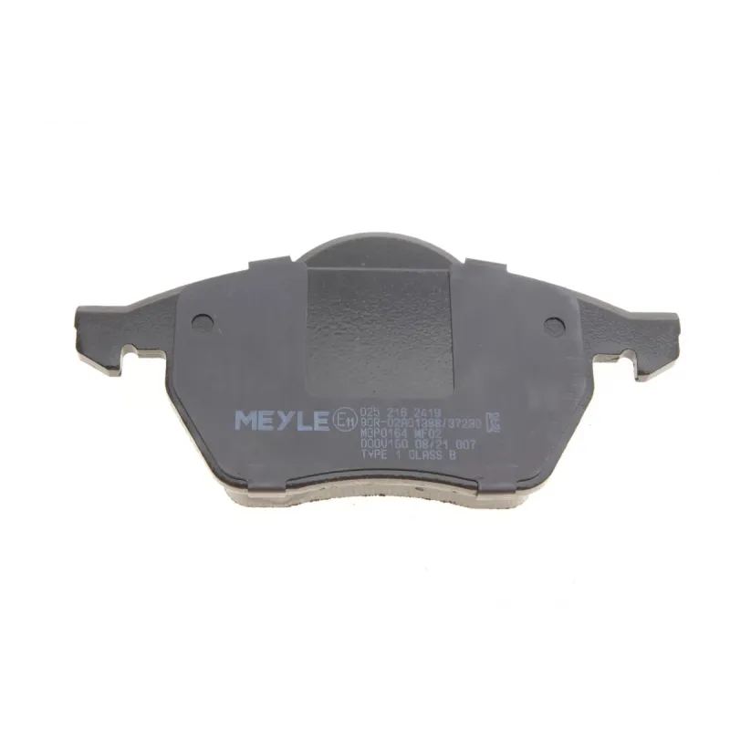 Колодки гальмівні передні MEYLE 025 216 2419 для Audi A4 B5, VW Passat B5 1995-2001, 156.4x74x19.9 мм