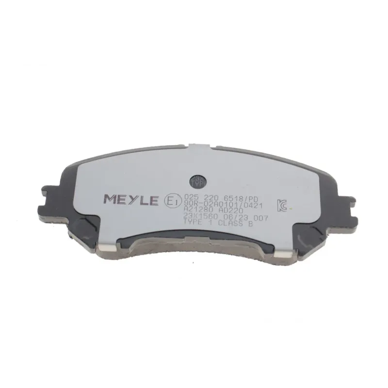 Колодки гальмівні передні MEYLE 025 220 6518/PD для Nissan Qashqai II, Renault Kadjar 141.1 мм