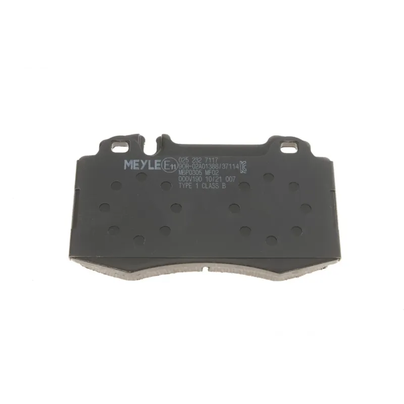 Колодки гальмівні передні MEYLE 025 232 7117 для Mercedes-Benz S-Class W220 1998-2005, 71.5x117.7x16.6 мм