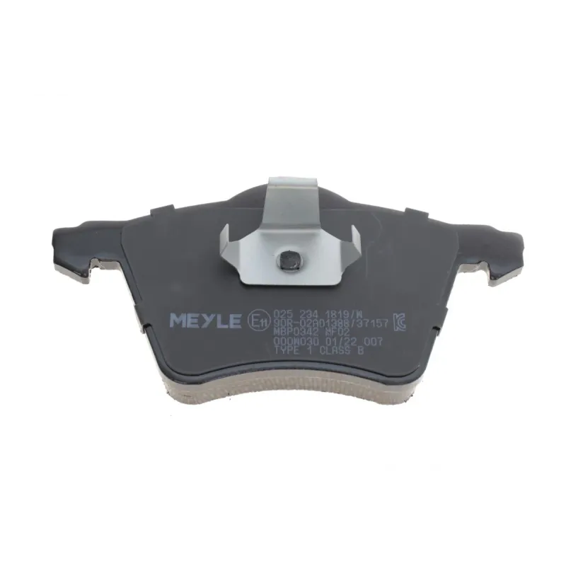 Колодки гальмівні передні MEYLE 025 234 1819/W для Seat Alhambra, VW Sharan 1995-2010 (ATE, 78.5x156.3 мм)