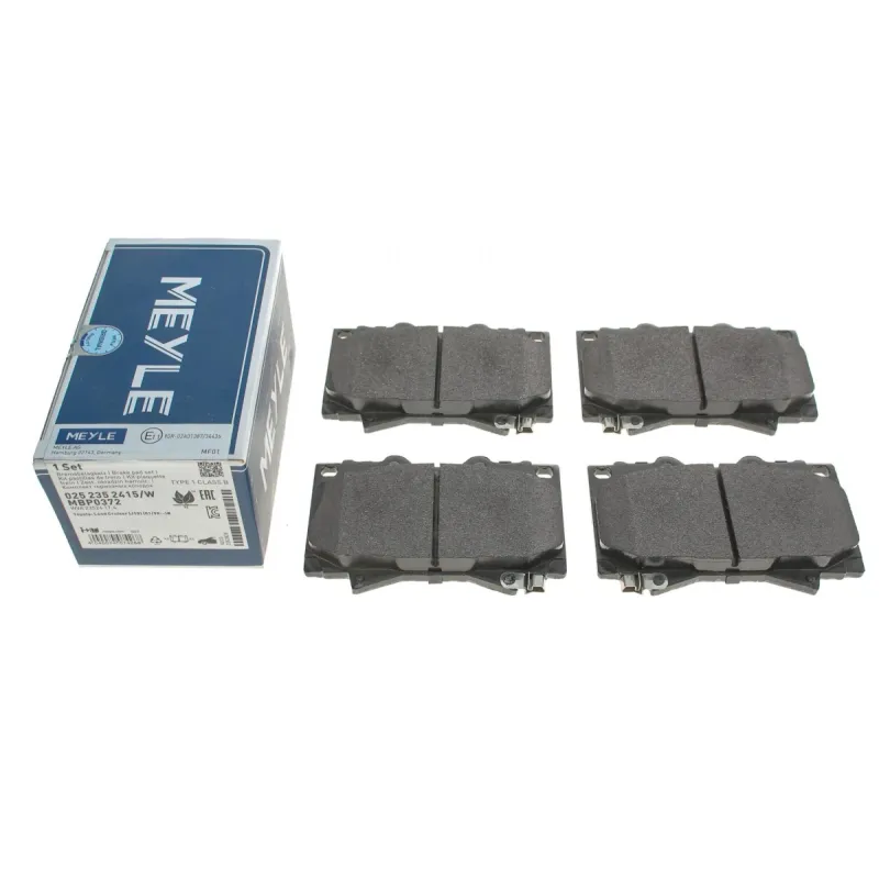 Колодки гальмівні передні MEYLE 025 235 2415/W для Toyota Land Cruiser 100/150, Lexus LX 470 (Sumitomo) 78x119.6x17.3 мм