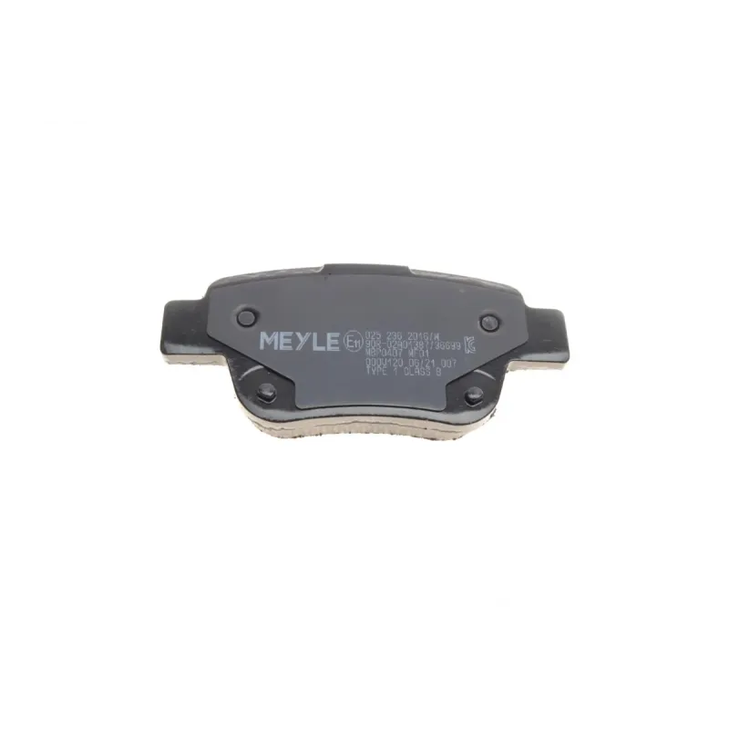 Колодки гальмівні задні MEYLE 025 236 2016/W для Toyota Avensis T25, Corolla Verso E12 2003-2009, 102x46x16.3 мм