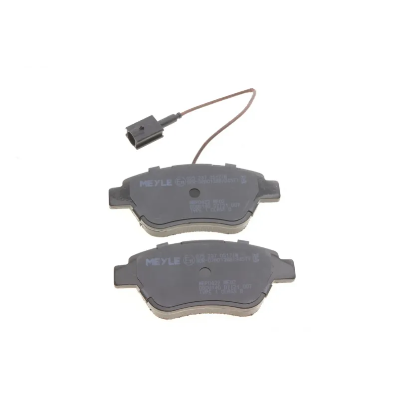 Колодки гальмівні передні MEYLE 025 237 0517/W для Fiat Doblo, Citroen Nemo, Peugeot Bipper 2008-, Bosch, 122.7x53.1x17.7 мм