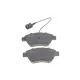 Колодки гальмівні передні MEYLE 025 237 0517/W для Fiat Doblo, Citroen Nemo, Peugeot Bipper 2008-, Bosch, 122.7x53.1x17.7 мм