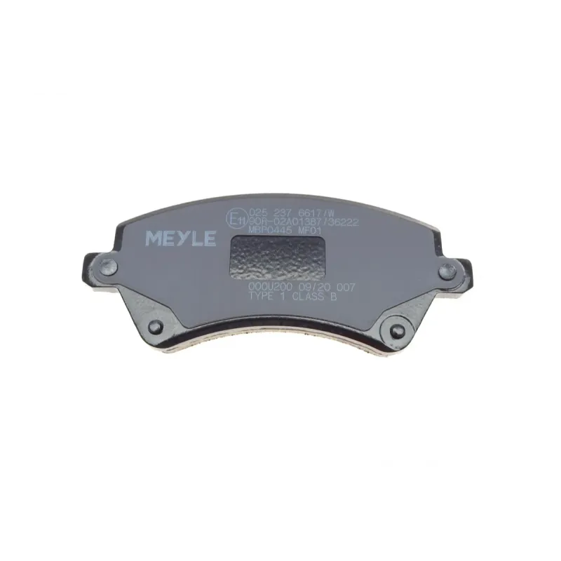 Колодки гальмівні передні MEYLE 025 237 6617/W для Toyota Corolla 2001-2014, 131.4x57.1 мм