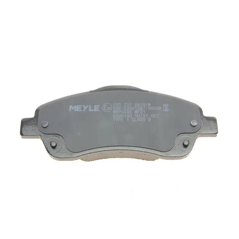 Колодки гальмівні передні MEYLE 025 237 6819/W для Toyota Avensis, Corolla 2003-2009, 150.9x63.1x18.6 мм